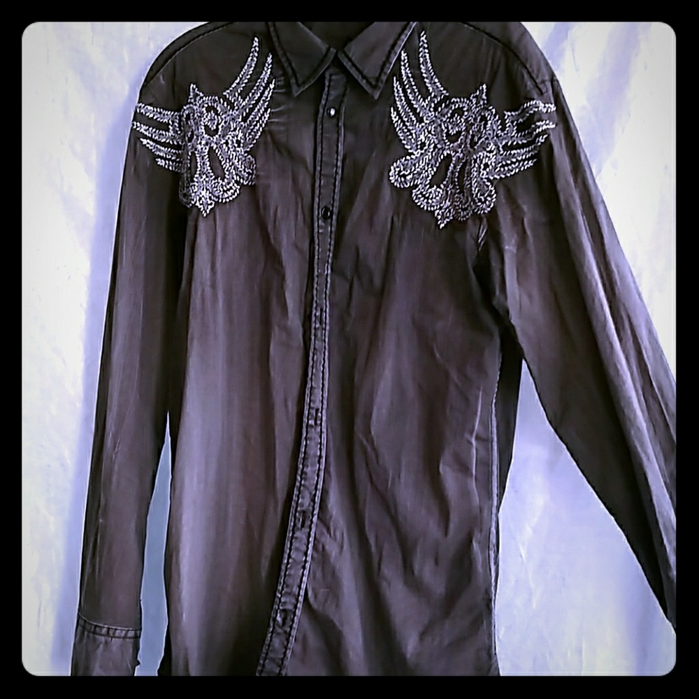 Men's long sleeve button down Roar dress shirt